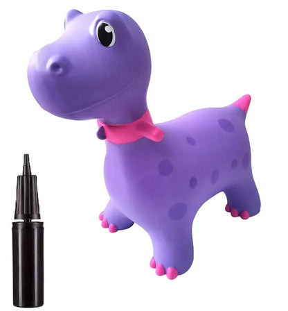 Guminis šokinėjantis dinozauras vaikams, 60 cm, su pompa