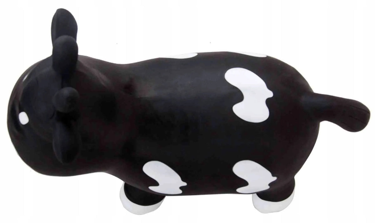 Guminis šokliukas vaikams „KRÓWKA“, 57 cm, juodai baltas