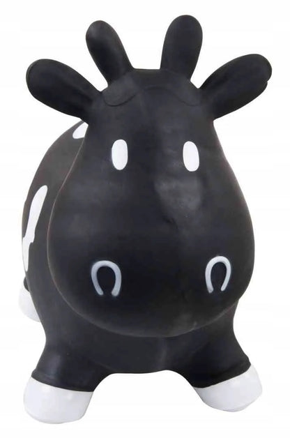 Guminis šokliukas vaikams „KRÓWKA“, 57 cm, juodai baltas