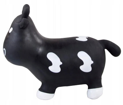 Guminis šokliukas vaikams „KRÓWKA“, 57 cm, juodai baltas