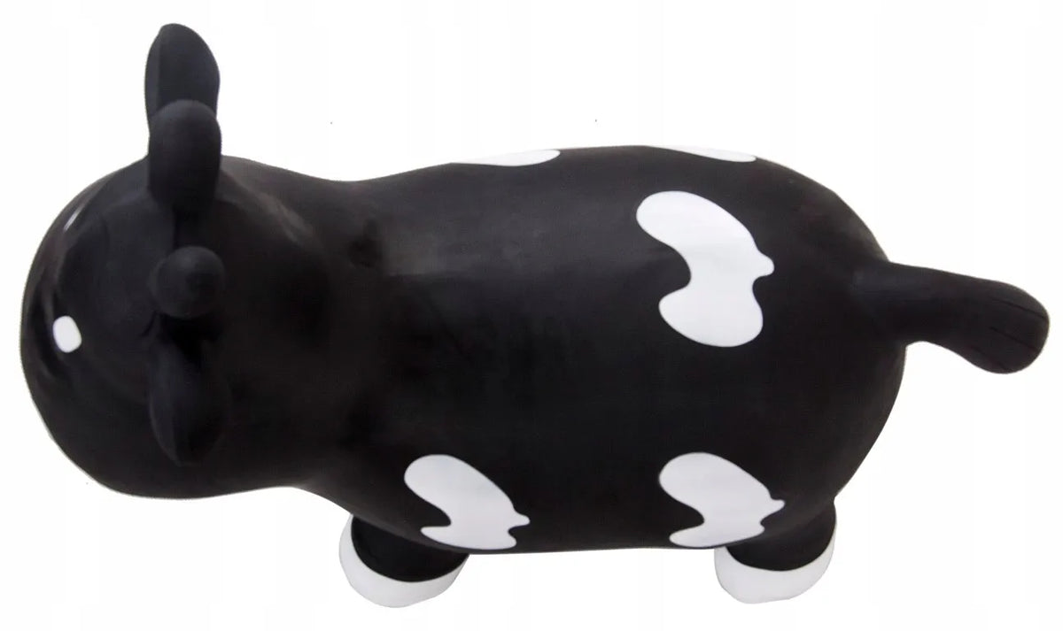 Guminis šokliukas vaikams „KRÓWKA“, 57 cm, juodai baltas