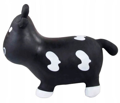 Guminis šokliukas vaikams „KRÓWKA“, 57 cm, juodai baltas
