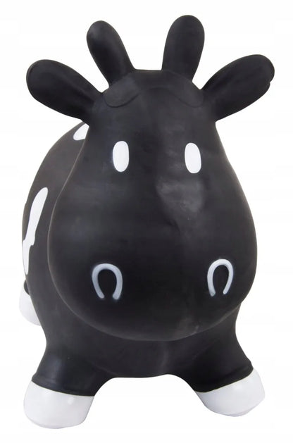 Guminis šokliukas vaikams „KRÓWKA“, 57 cm, juodai baltas