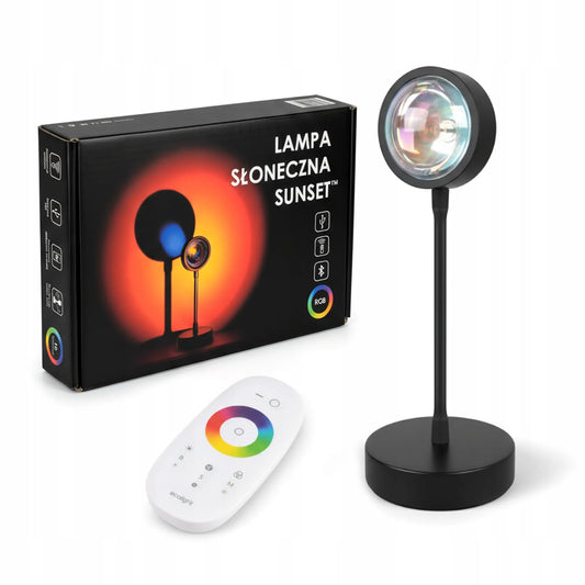 „Gwiazdoholik Sunset“ saulėlydžio projektorinė LED lempa su USB laidu ir pulteliu