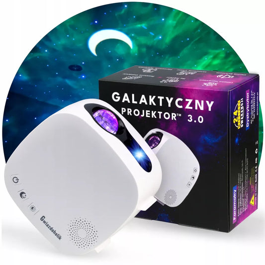 „Gwiazdoholik“ žvaigždžių galaktikos projektorius 3.0 (3D) 4K – mėlynas lazeris
