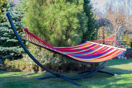 Hamako rinkinys, plieninis stovas Grande 220kg + hamakas 220x160cm POTENZA
