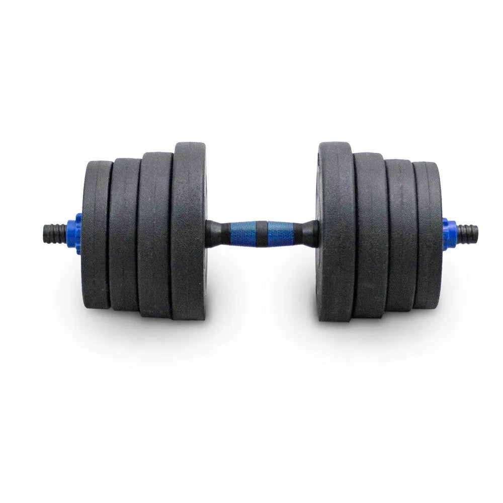 Hantelių ir štangos rinkinys 2-viename 30 kg