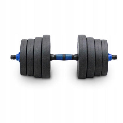 Hantelių ir štangos rinkinys 2-viename 30 kg