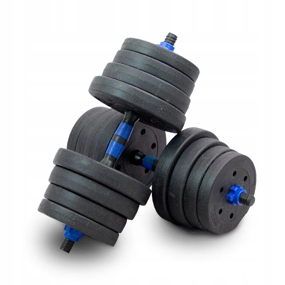 Hantelių ir štangos rinkinys 2-viename 30 kg