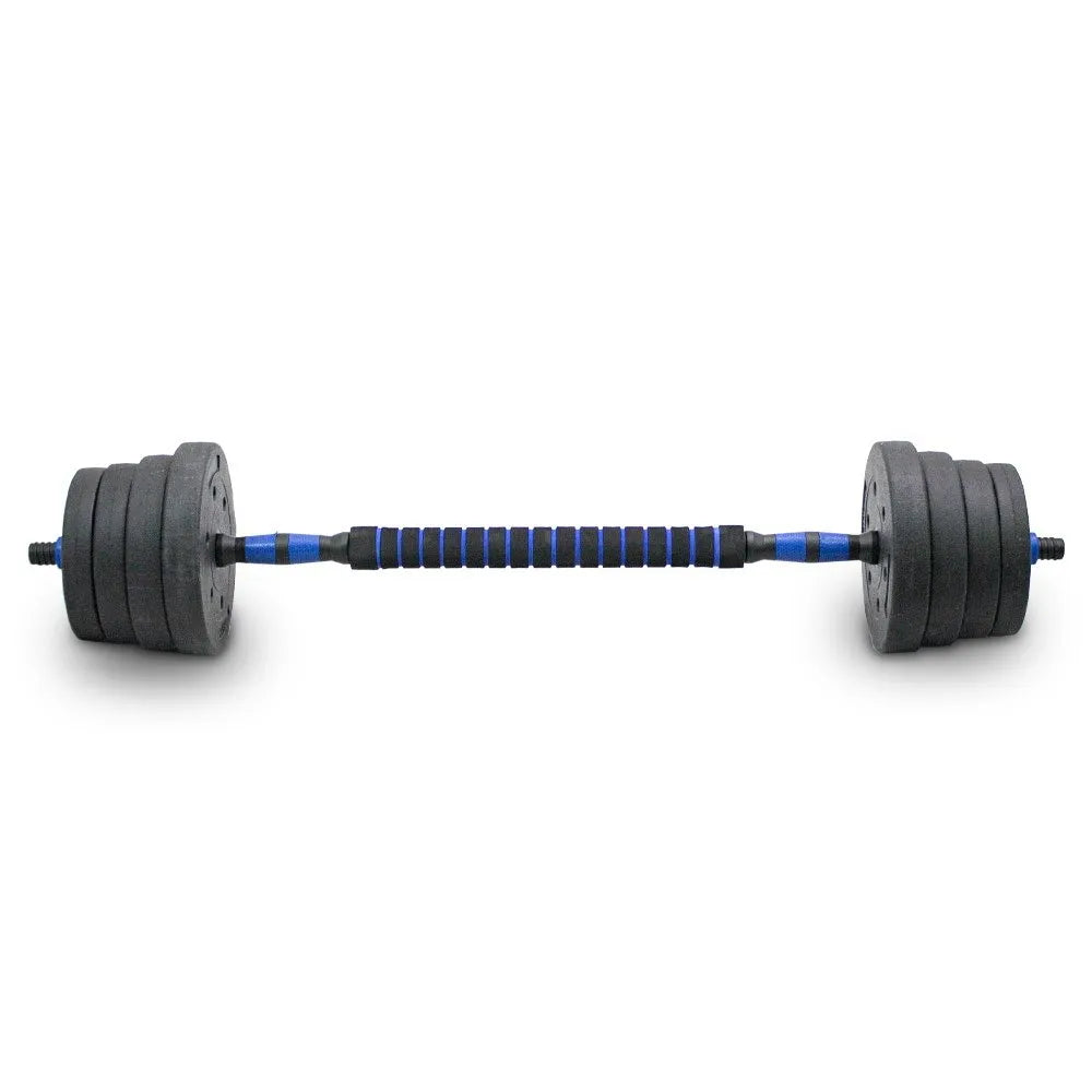 Hantelių ir štangos rinkinys 2-viename 30 kg