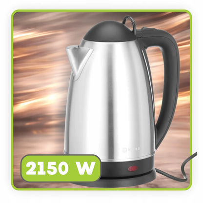 HENDI belaidis elektrinis virdulys 2,5 l, 2150 W, sidabrinis ir pilkas, plieninis