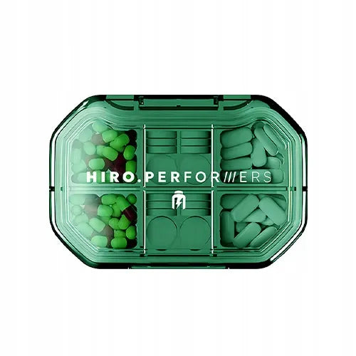 Hiro.Lab PILLBOX Performers indelis tabletėms, kapsulėms, papildams ir vaistams