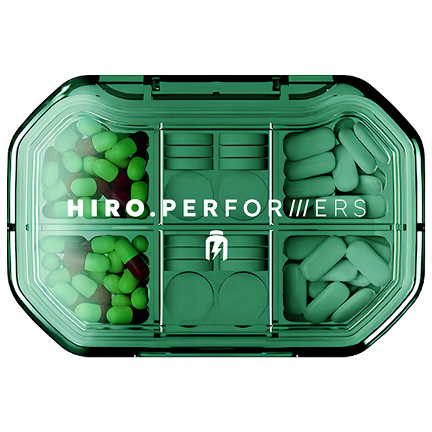 Hiro.Lab PILLBOX Performers indelis tabletėms, kapsulėms, papildams ir vaistams