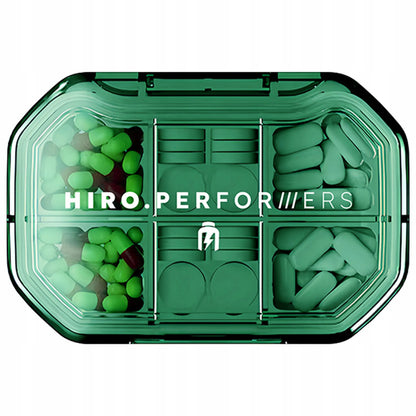 Hiro.Lab PILLBOX Performers indelis tabletėms, kapsulėms, papildams ir vaistams