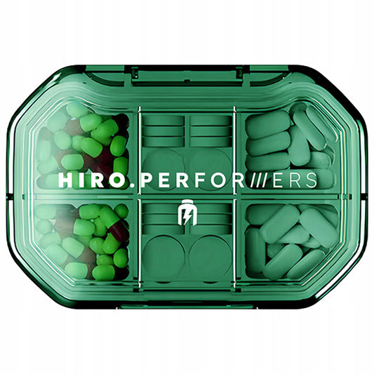 Hiro.Lab PILLBOX Performers indelis tabletėms, kapsulėms, papildams ir vaistams