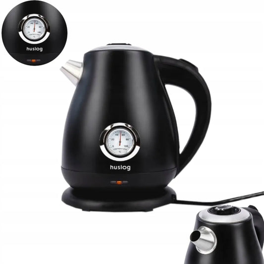 Huslog RetroClassic AK-0932 elektrinis virdulys, 2200 W, 1,7 l, juodas