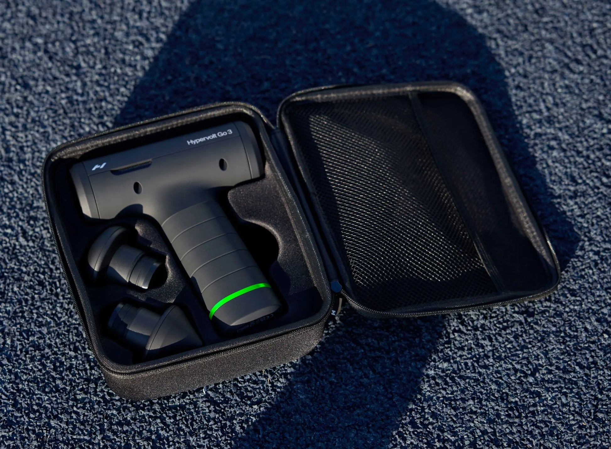 Hypervolt Go 3 profesionalus viso kūno masažo pistoletas kompaktiškas