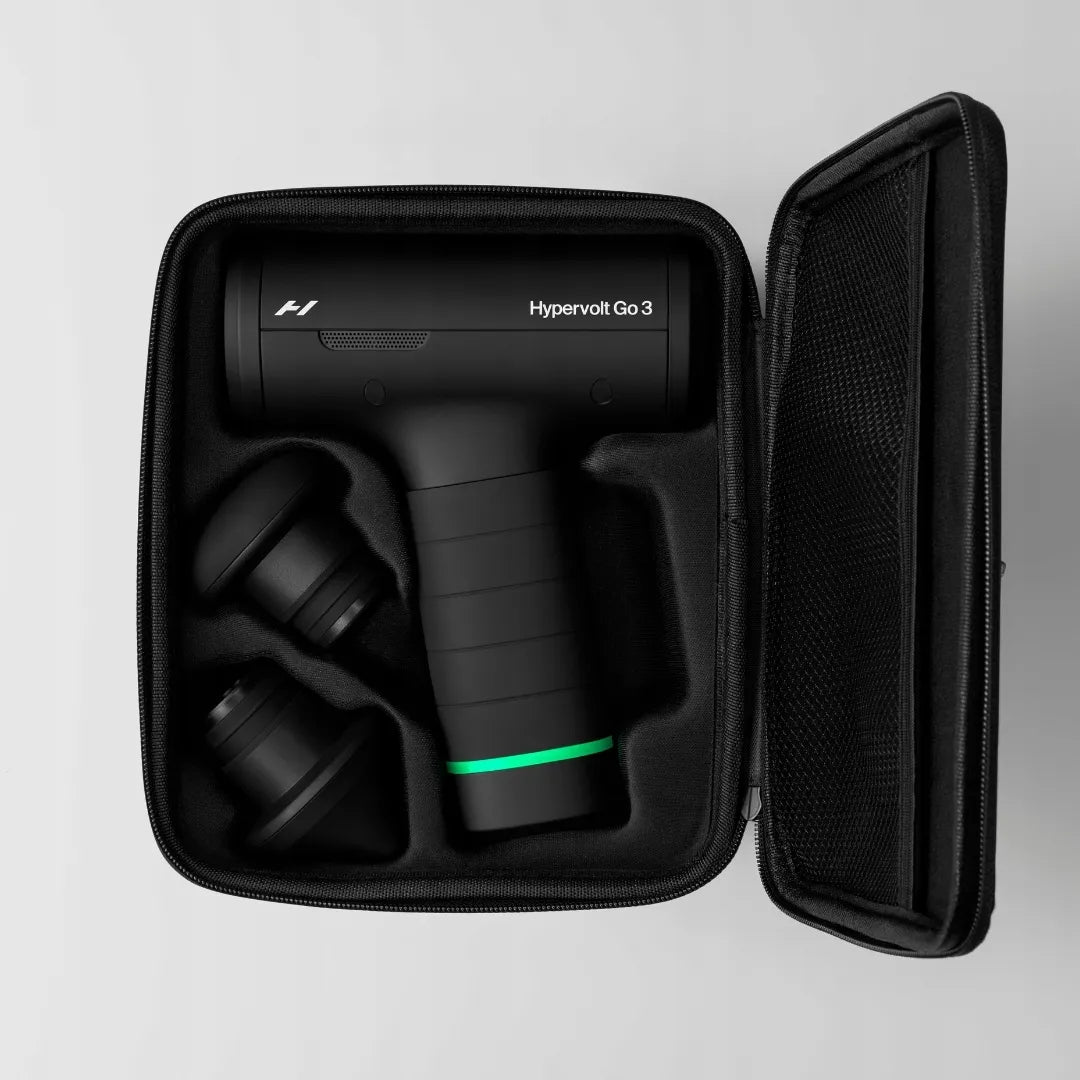 Hypervolt Go 3 profesionalus viso kūno masažo pistoletas kompaktiškas