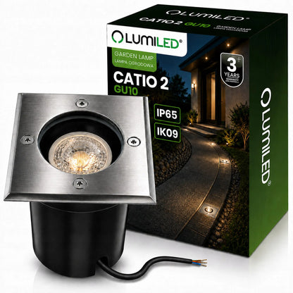 Įleidžiamas lauko grindinis šviestuvas CATIO 2 IP65 GU10