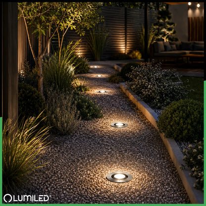 Įleidžiamas požeminis šviestuvas Lumiled Catio 2, IP65, GU10