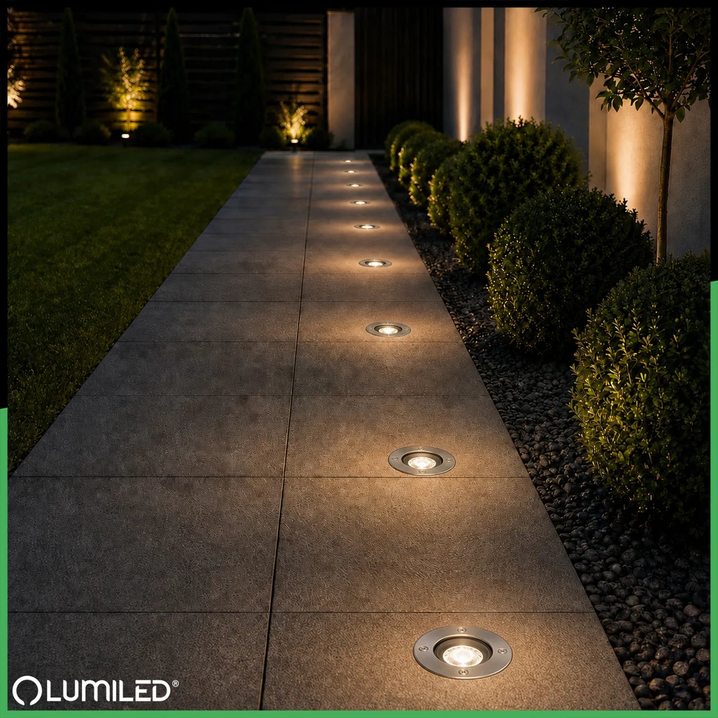 Įleidžiamas požeminis šviestuvas Lumiled Catio 2, IP65, GU10