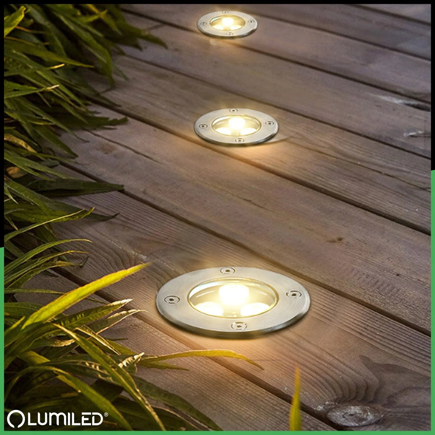 Įleidžiamas požeminis šviestuvas Lumiled Catio 2, IP65, GU10