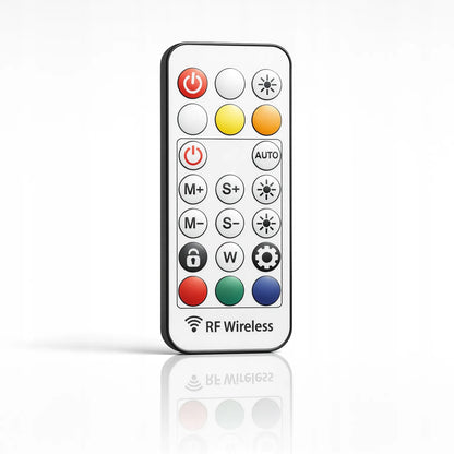 Interlook LED žiedinė lempa RGB 26 cm makiažui asmenukėms + 210 cm trikojis