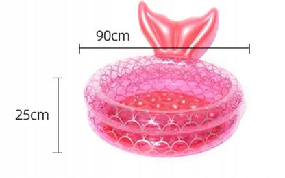 Intime pripučiamas baseinas vaikams 90 cm – minkštas dugnas, sausas baseinas