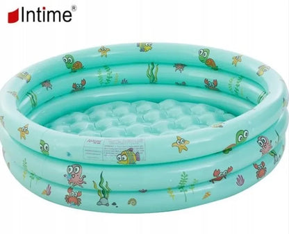 Intime vaikiškas pripučiamas baseinas, 90 cm, žalias