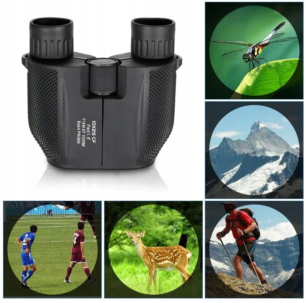 Išgyvenimo taktiniai žiūronai 10x25 1000m (E062)