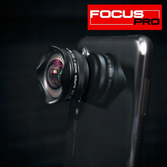 Išmaniojo telefono objektyvas: „Macro“ + plataus kampo – Focus PRO