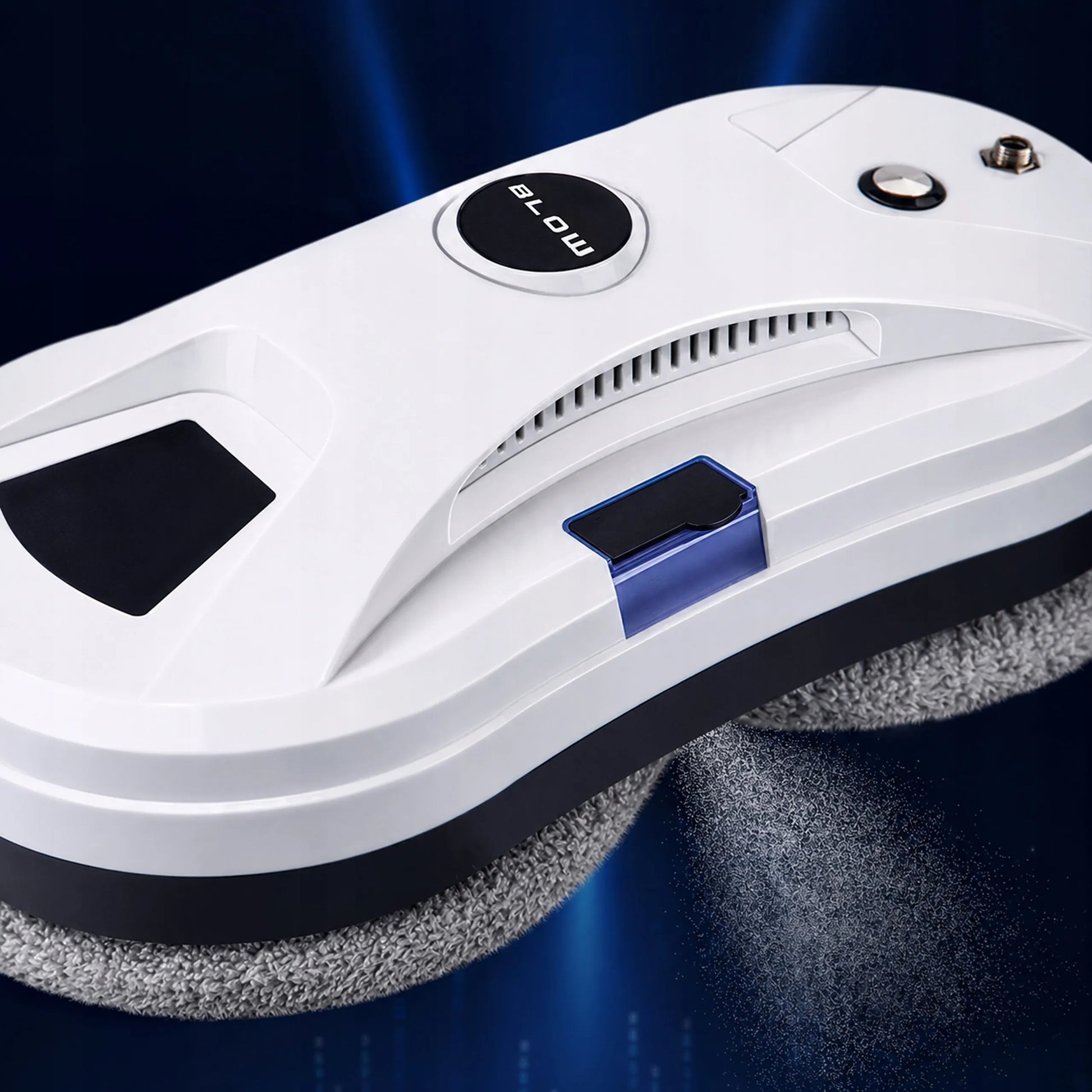 Išmanusis langų, veidrodžių ir stiklo valymo robotas BLOW LUMINO su automatiniu ploviklio purškimu