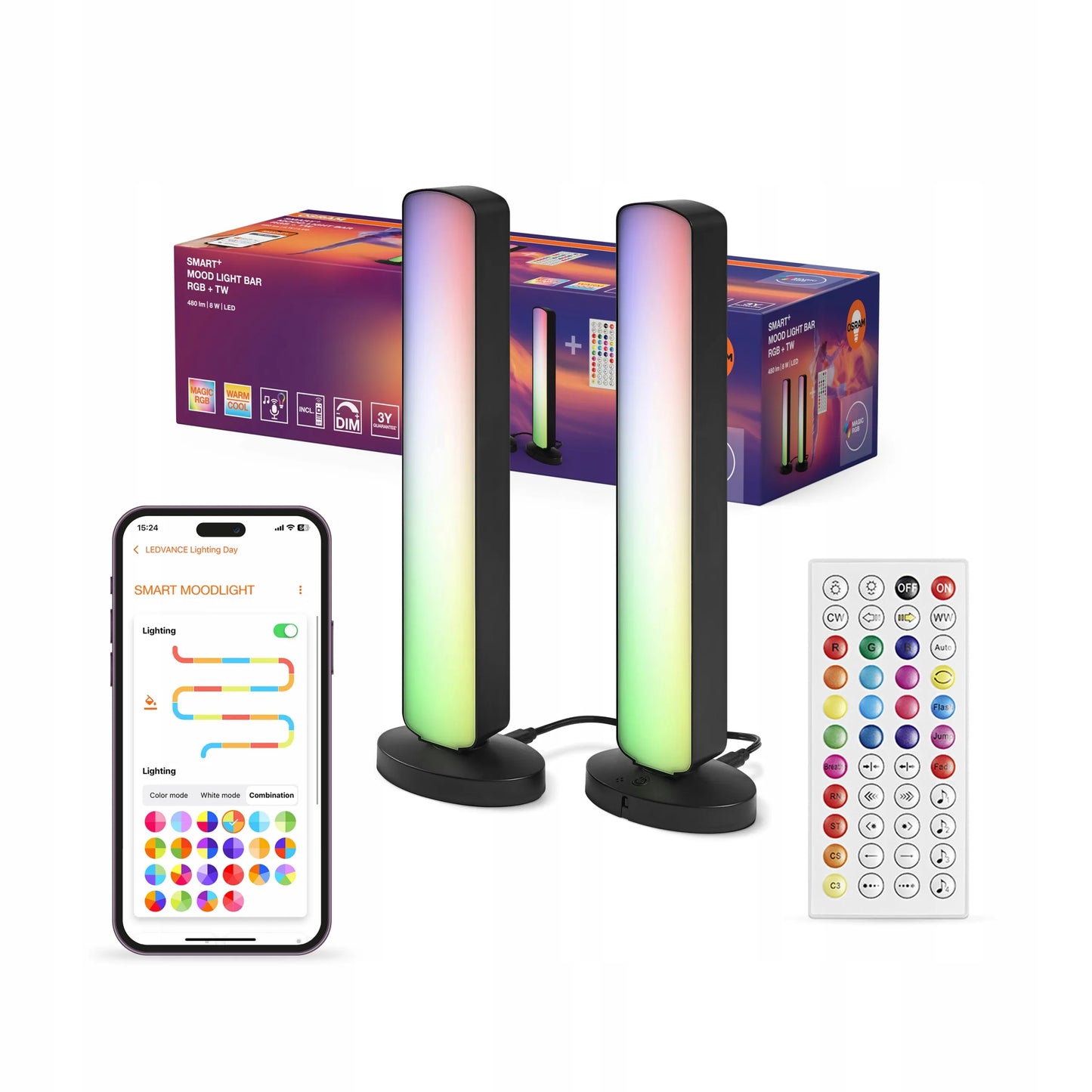 Išmanusis LED RGB žaidimų šviestuvas 28cm OSRAM SMART WiFi