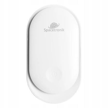 Išmanusis naktinis šviestuvas į kištukinį lizdą su jutikliu Spacetronik NIGHT LIGHT baltas