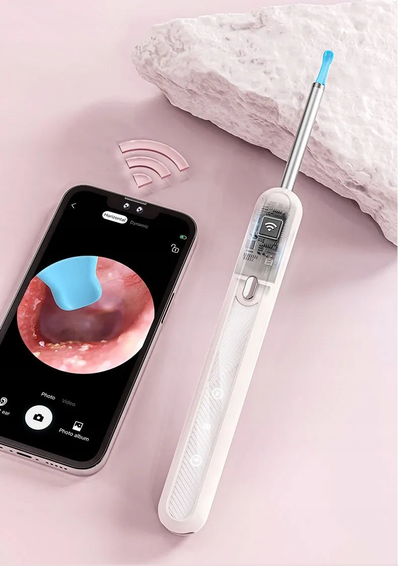 Išmanusis otoskopas ausų valymui su 8MP WiFi kamera, skirta Android ir iOS