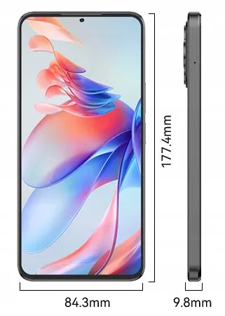Išmanusis telefonas „CUBOT Note 60“, „Android 15“, 6/128 GB, NFC, „Dual SIM“, 4G, 7,2 col., dėklas