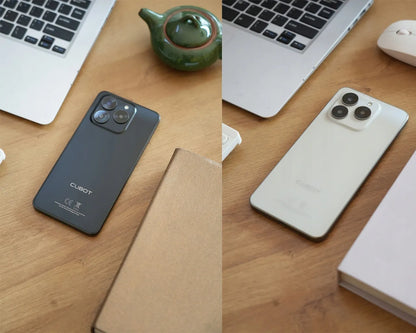 Išmanusis telefonas „CUBOT Note 60“, „Android 15“, 6/128 GB, NFC, „Dual SIM“, 4G, 7,2 col., dėklas