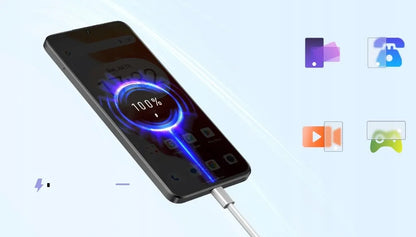 Išmanusis telefonas „CUBOT Note 60“, „Android 15“, 6/128 GB, NFC, „Dual SIM“, 4G, 7,2 col., dėklas