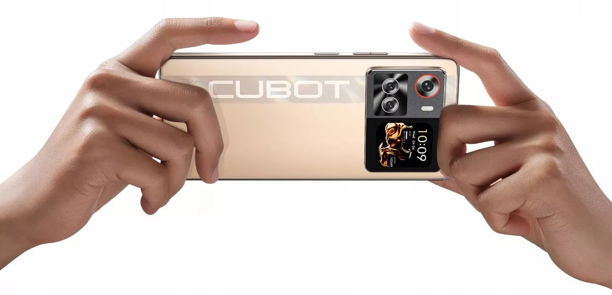 Išmanusis telefonas Cubot X100 5G Dual SIM 16/256 GB, Android 15, su dviem ekranais ir dėklu