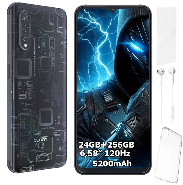 Išmanusis telefonas „Cubot X70“, 24/256 GB, NFC, „Dual SIM“, 6,58 col.