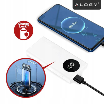 Išorinė baterija (PowerBank) 10000mAh, greitas įkrovimas PD 120W 2x USB-A ir 1x USB-C TURBO