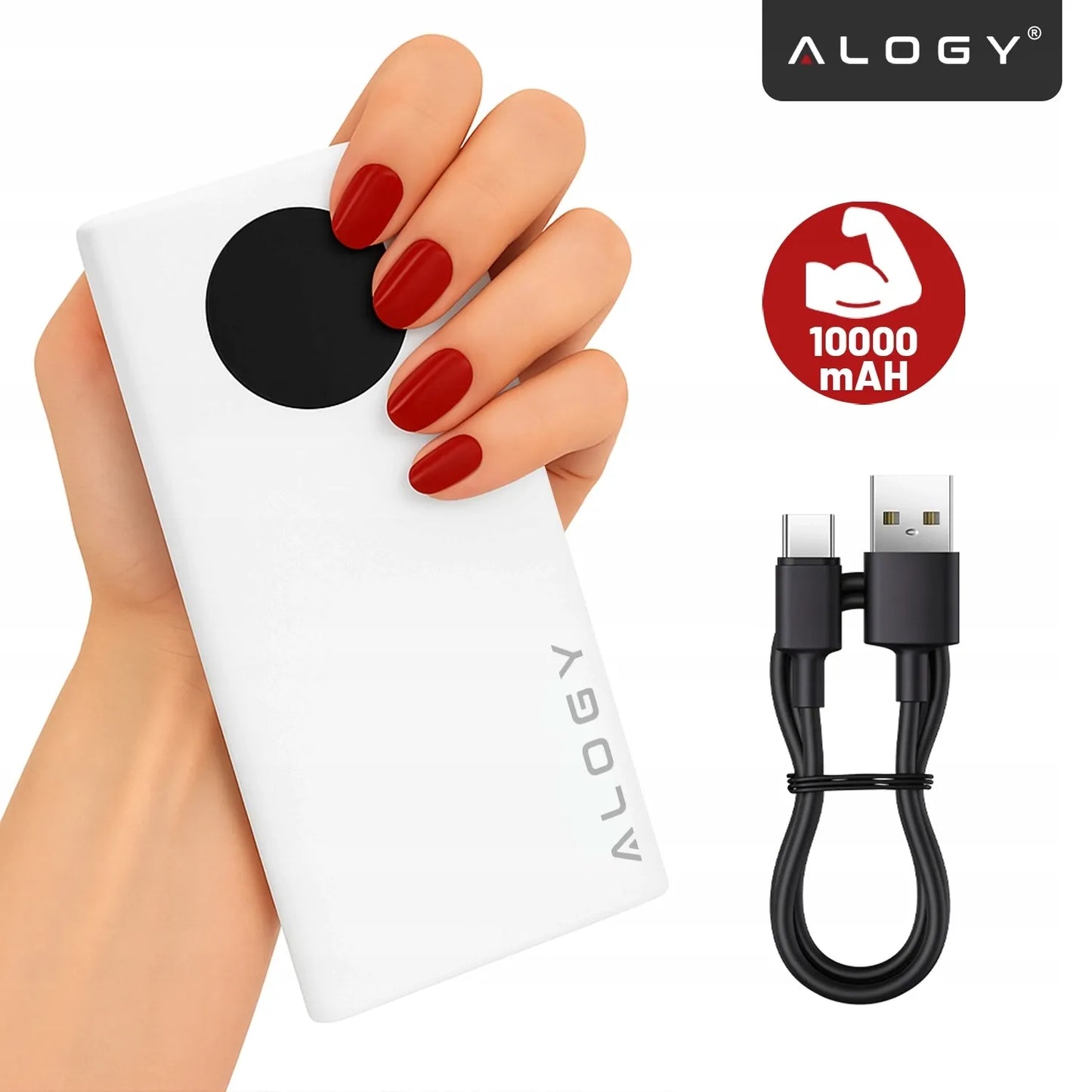 Išorinė baterija (PowerBank) 10000mAh, greitas įkrovimas PD 120W 2x USB-A ir 1x USB-C TURBO