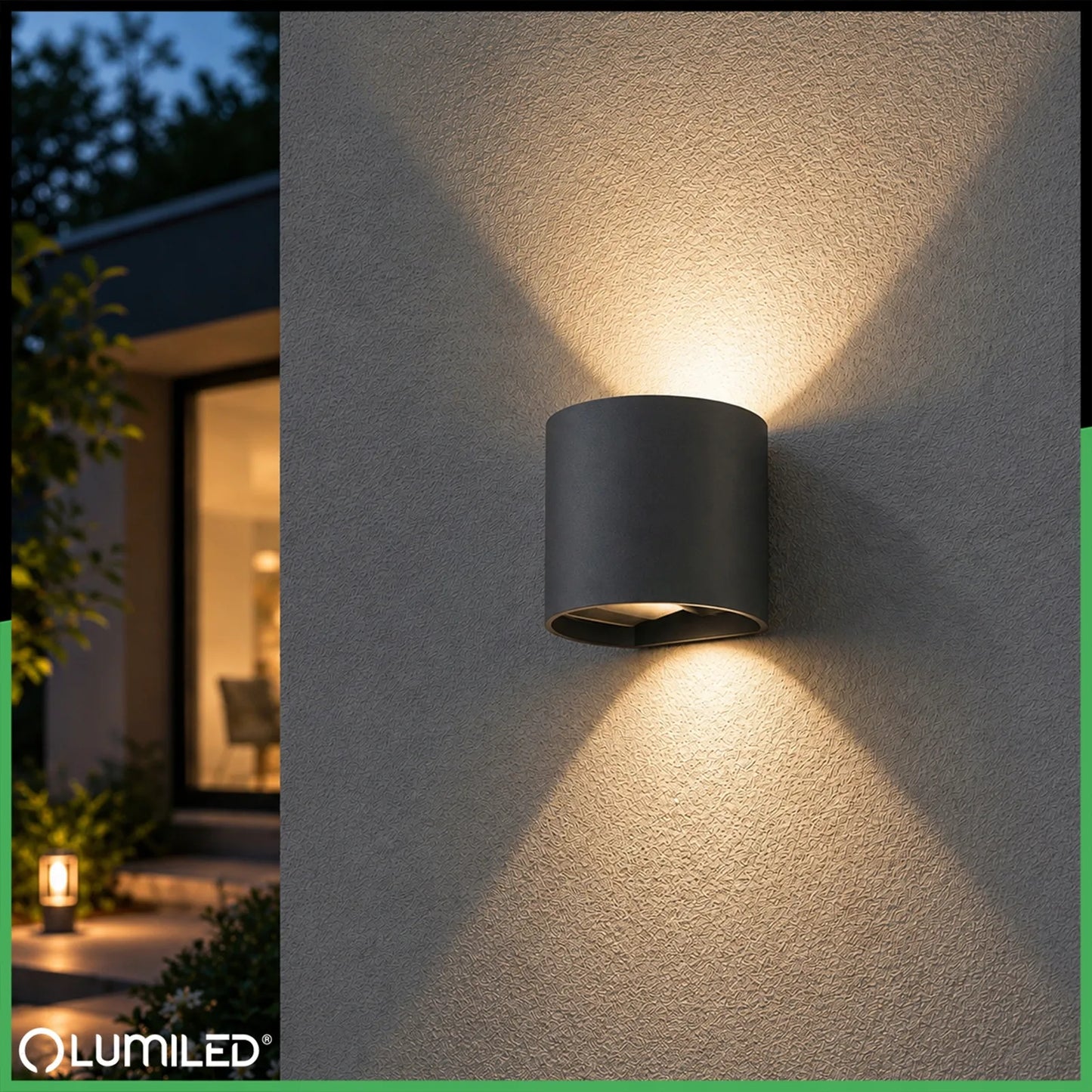 Išorinis sieninis šviestuvas Lumiled Pyxis G9 LED lauko šviestuvas