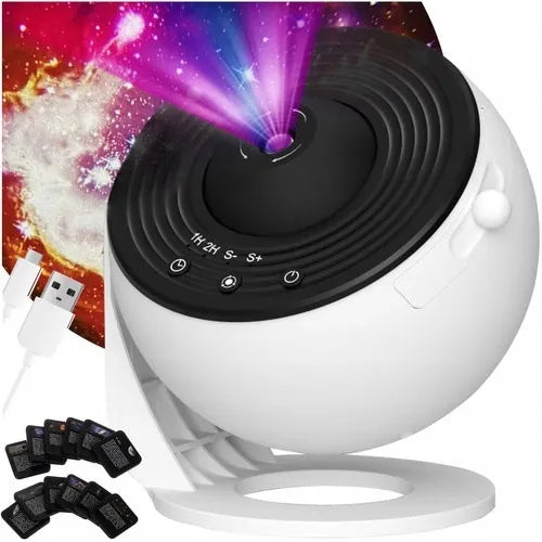 Izoxis 24941 LED žvaigždžių projektorius – namų planetariumas su laikmačiu ir USB-C