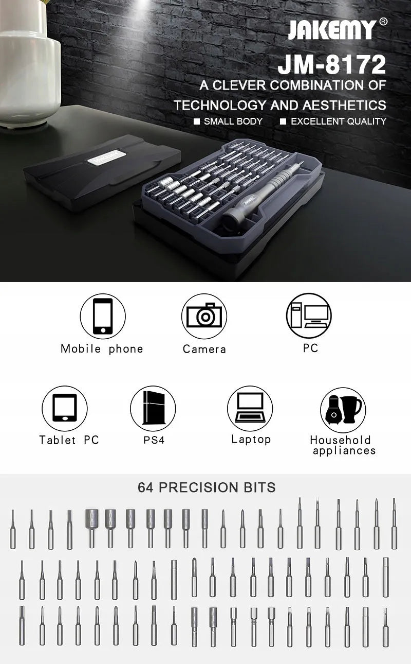 JAKEMY JM-8172 remonto įrankių rinkinys telefonams