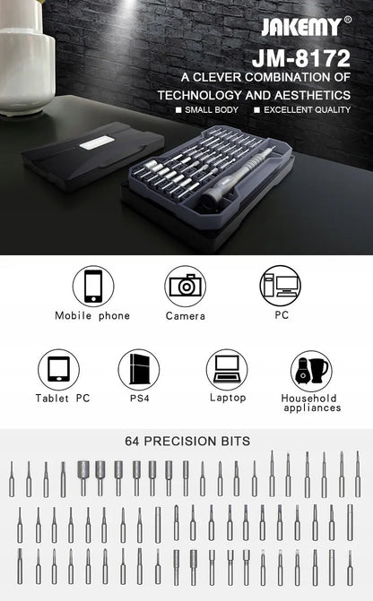 JAKEMY JM-8172 remonto įrankių rinkinys telefonams
