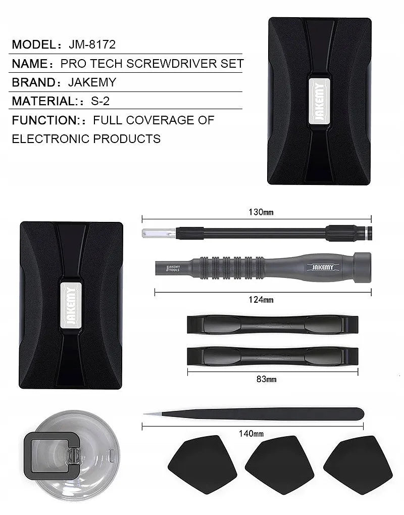 JAKEMY JM-8172 remonto įrankių rinkinys telefonams