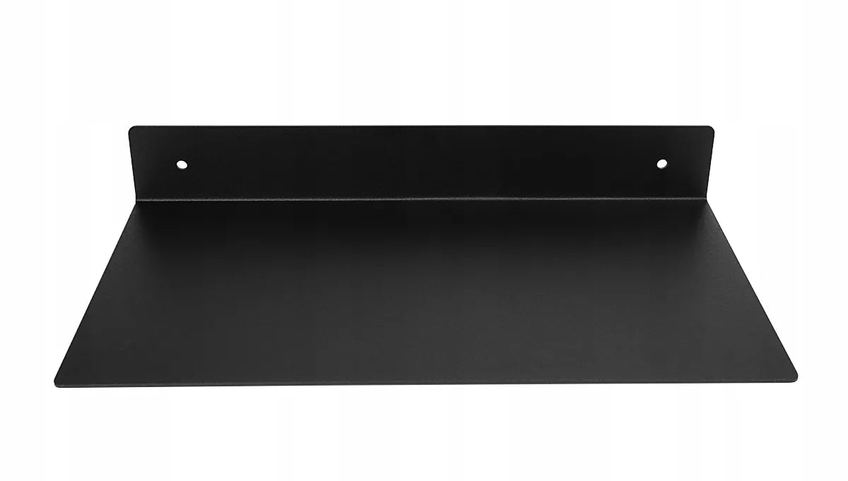 Juoda metalinė sieninė lentyna „Arona“, 25 cm, lofto stiliaus, universali P6