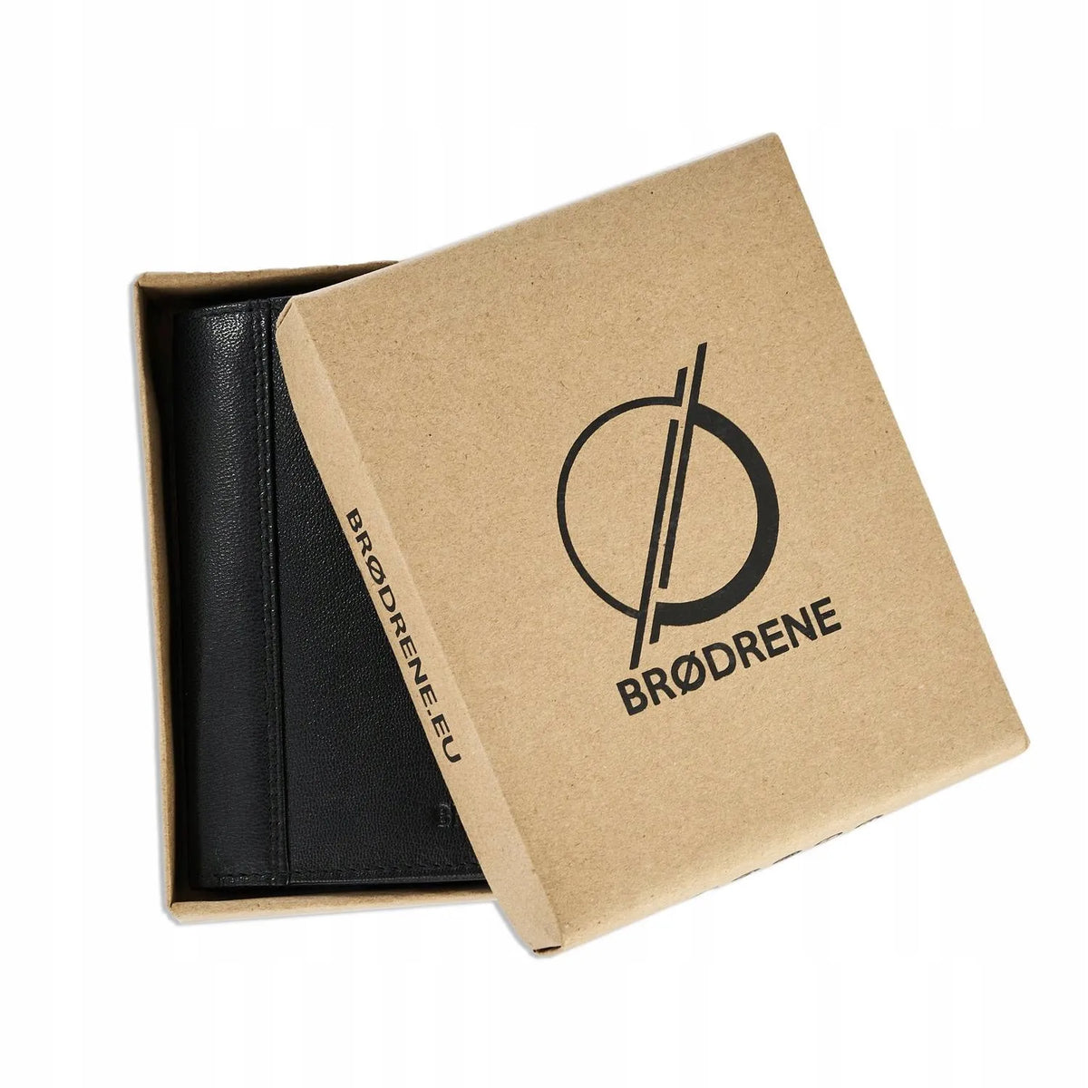 Juoda vyriška „Brødrene“ RFID piniginė G-06L