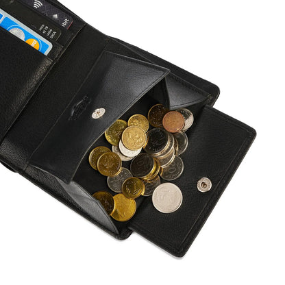 Juoda vyriška „Brødrene“ RFID piniginė G-06L